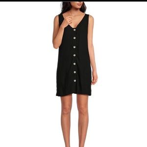 Haley V-Neck Sleeveless Button Front Mini Dress. Worn once.